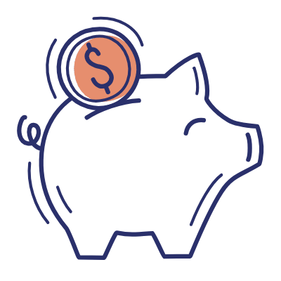 Savings, Animated Icon, Motif