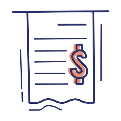 Receipt Dollar, Animated Icon, Motif