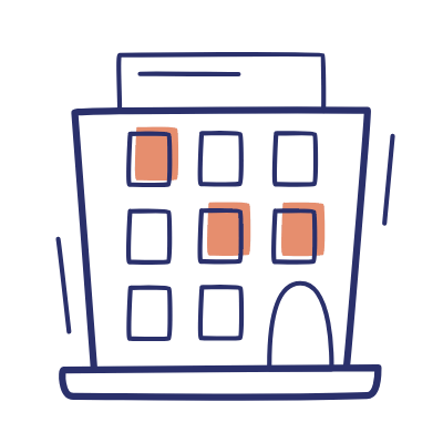 Building, Animated Icon, Motif