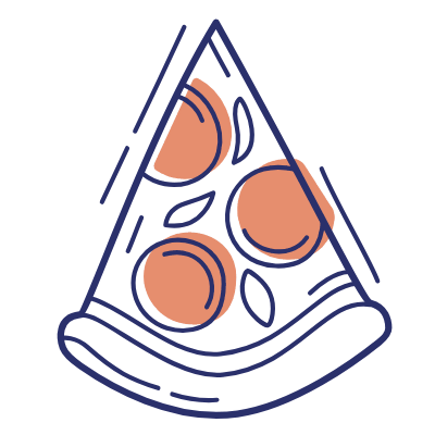Pizza, Animated Icon, Motif