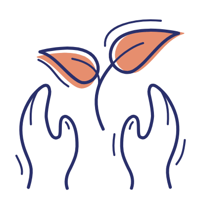 Hands Plant, Animated Icon, Motif