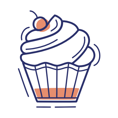 Cupcake, Animated Icon, Motif