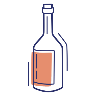 Wine Bottle, Animated Icon, Motif
