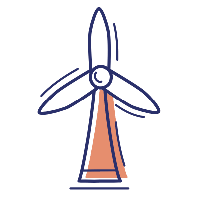 Wind Turbine, Animated Icon, Motif