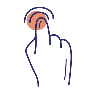 Tap Twice, Animated Icon, Motif