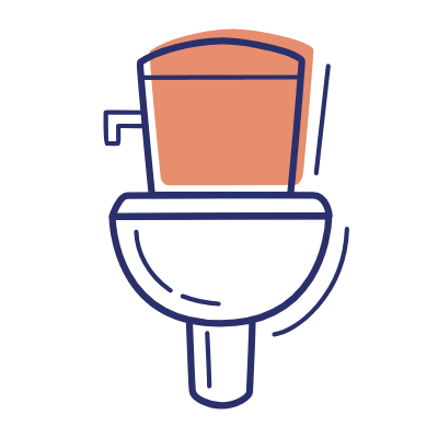 Toilet Bowl, Animated Icon, Motif