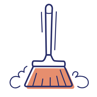 Broom, Animated Icon, Motif