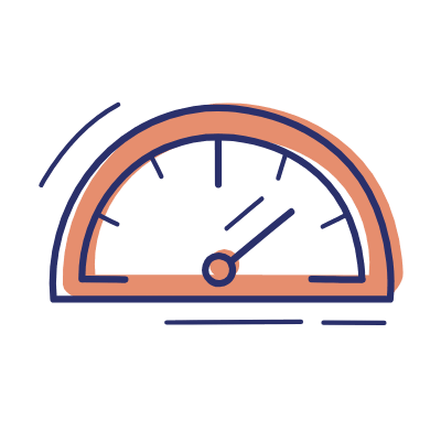 Dashboard Gauge, Animated Icon, Motif