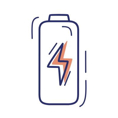 Battery Bolt, Animated Icon, Motif