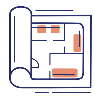 Building, Animated Icon, Motif