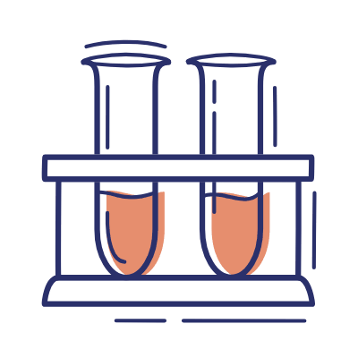 Test Tubes, Animated Icon, Motif