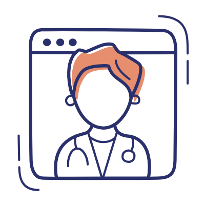 Online Consultation, Animated Icon, Motif