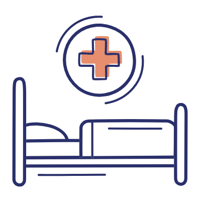 Hospital Bed, Animated Icon, Motif