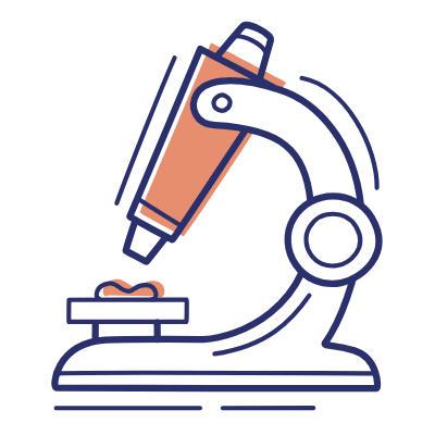 Microscope, Animated Icon, Motif