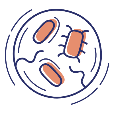 Bacteria, Animated Icon, Motif