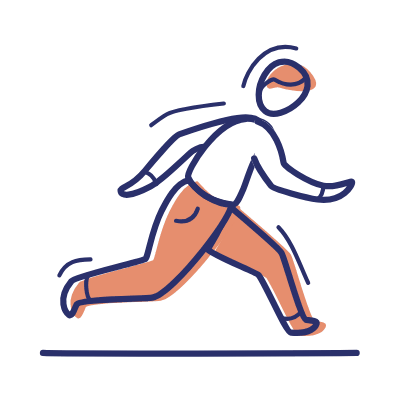 Running, Animated Icon, Motif