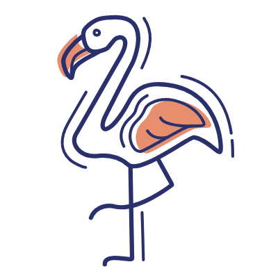 Flamingo, Animated Icon, Motif