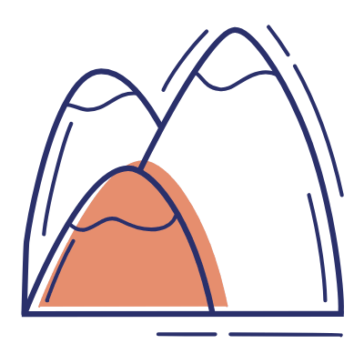 Mountains, Animated Icon, Motif