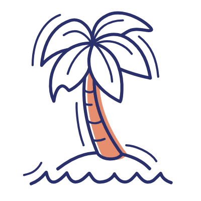 Island, Animated Icon, Motif