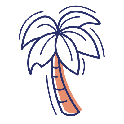Palm Tree, Animated Icon, Motif