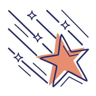 Shooting Stars, Animated Icon, Motif