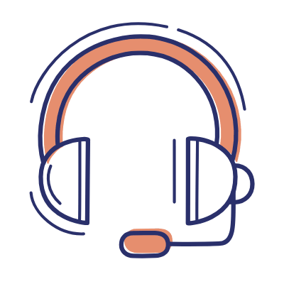 Customer Support, Animated Icon, Motif