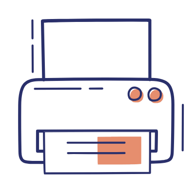 Printer, Animated Icon, Motif