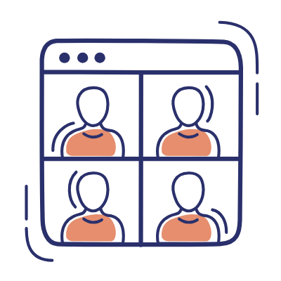 Video Conference, Animated Icon, Motif