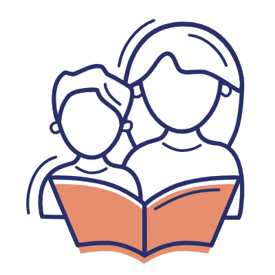 Reading Babies, Animated Icon, Motif