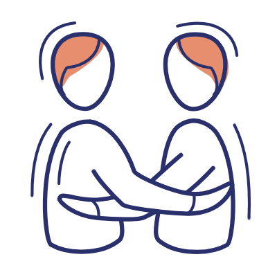 Hugging, Animated Icon, Motif