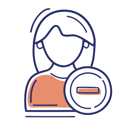 Woman Minus, Animated Icon, Motif