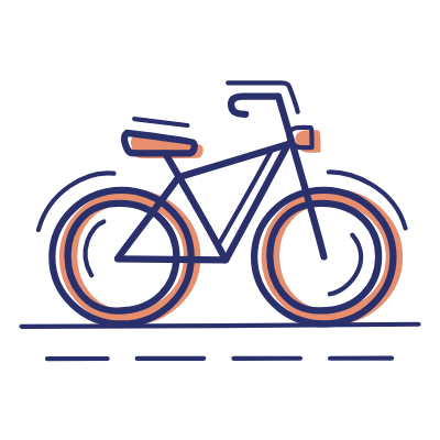 Bicycle, Animated Icon, Motif
