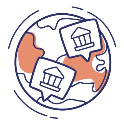 Bank Branch, Animated Icon, Motif
