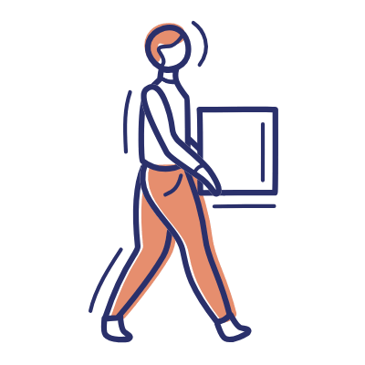 Person Delivery, Animated Icon, Motif