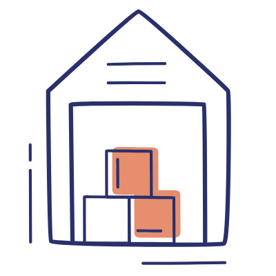 Open Warehouse, Animated Icon, Motif