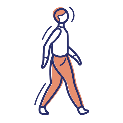 Walk, Animated Icon, Motif