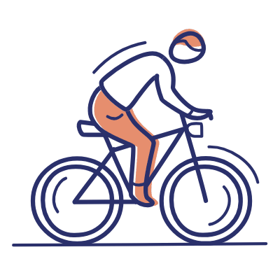 Biking, Animated Icon, Motif