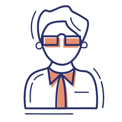 Man Intern, Animated Icon, Motif
