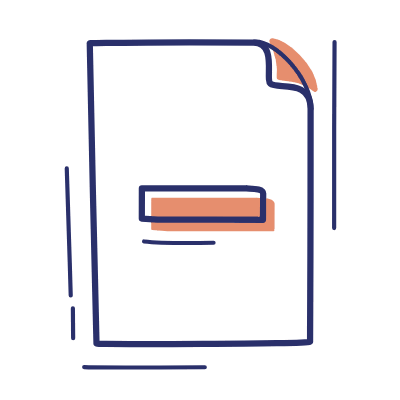 Document Minus, Animated Icon, Motif