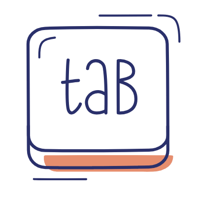 Tab Key, Animated Icon, Motif