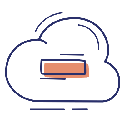 Cloud Minus, Animated Icon, Motif