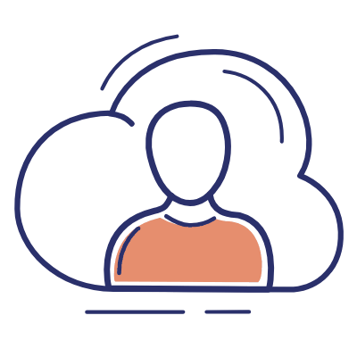 Cloud User, Animated Icon, Motif