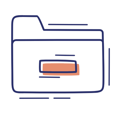 Folder Minus, Animated Icon, Motif