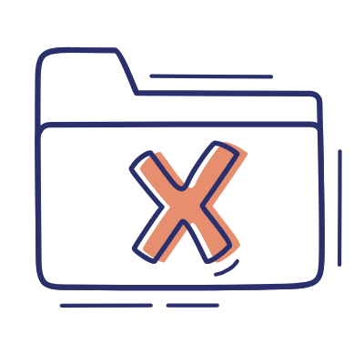 Folder Cross, Animated Icon, Motif