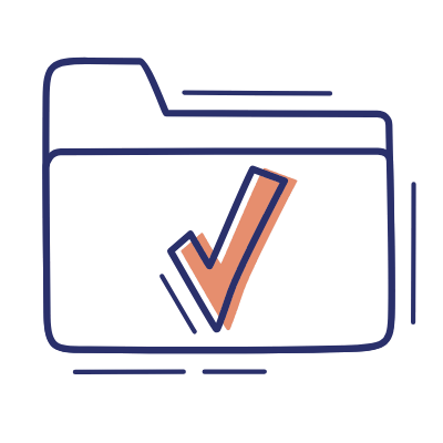 Folder Check, Animated Icon, Motif