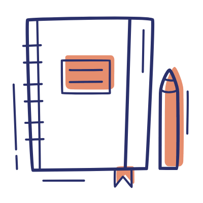 Notebook Pen, Animated Icon, Motif