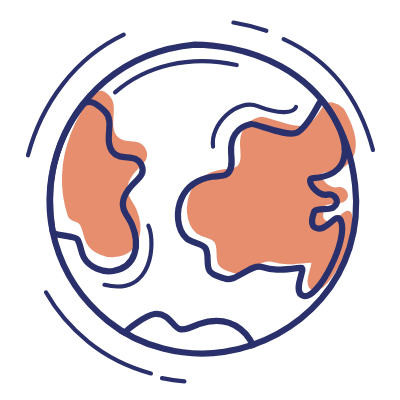 Globe America, Animated Icon, Motif