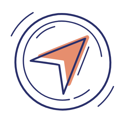 Navigation Circle, Animated Icon, Motif