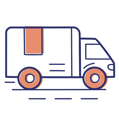 Truck Delivery, Animated Icon, Motif