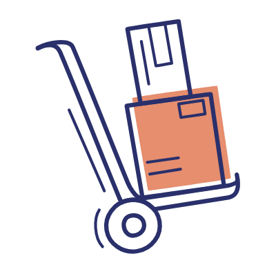 Delivery Boxes, Animated Icon, Motif